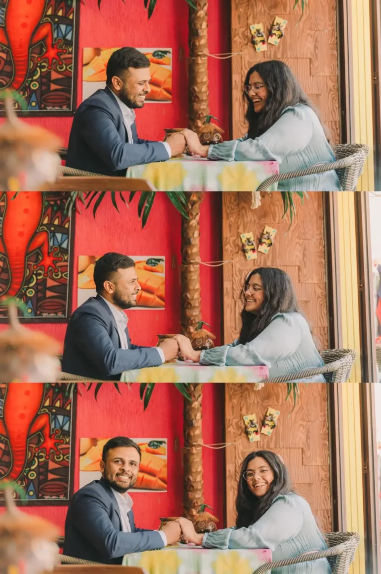 Candid couple moments captured during a proposal photography session in Korea